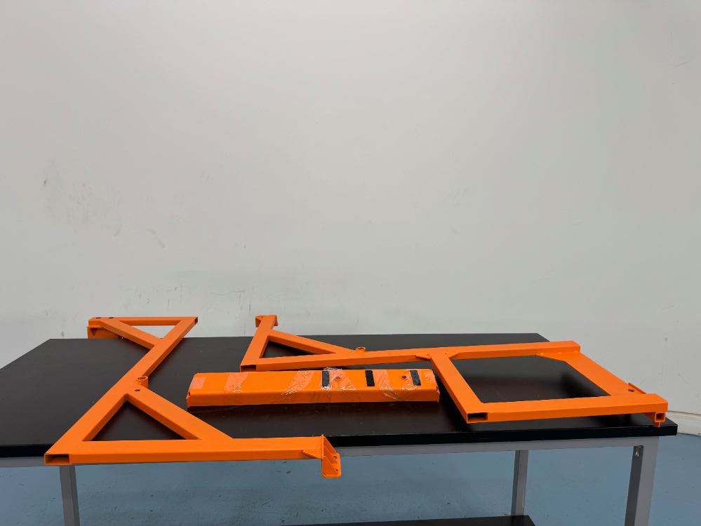 Image of Orange Metal Framing